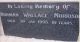 Headstone - Norman Wallace Morrison Headstone - Norman Wallace Morrison