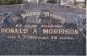 Headstone - Ronald Morrison Headstone - Ronald Morrison